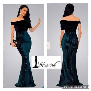 NWT Miss Ord Sleeveless Off Shoulder Mermaid Sexy Evening Dress WY003 size large